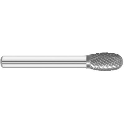 KNKKK14-SE-3 image(0) - KnKut KnKut SE-3 Egg Shape Carbide Burr 3/8" x 5/8" x 2-3/8" OAL with 1/4" Shank