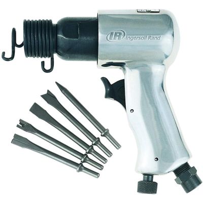 IRT115K image(0) - Ingersoll Rand Air Hammer 5-Piece Chisel Set, 5,000 BPM, 1-5/8" Stroke, 0.75" Bore Diameter