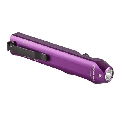 STL88818 image(0) - Streamlight Wedge Ultra-Compact Rechargeable EDC Flashlight - Includes USB-C cord and wrist lanyard - Box - Purple