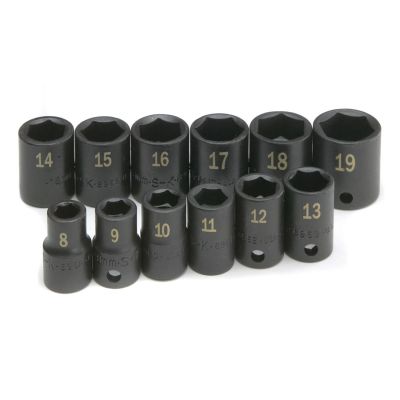 SKT4062 image(0) - S K Hand Tools SOCKET SET IMPACT 3/8IN. DRIVE 12PC STD 6 POINT