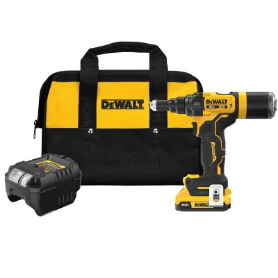 DWTDCF403D1 image(0) - DeWalt 20V MAX* XR Brushless Cordless 3/16" Rivet Tool Kit