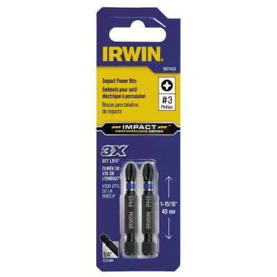 IRWIWAF32PH32 image(0) - Irwin Industrial Phillips Impact Bit No. 3