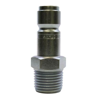 AMFCP9-10 image(0) - Amflo 1/2" Coupler Plug with 1/2" Male threads Automotive T Style- Pack of 10