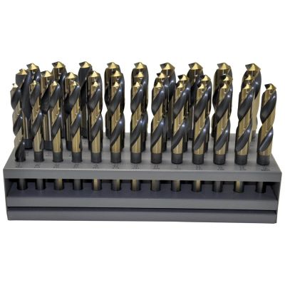 KNK33KK12 image(0) - KnKut KnKut 33 Piece S&D 1/2" Reduced Shank Drill Bit Set 1/2"-1" by 64ths