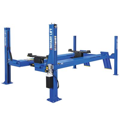 ROTARO14N101Y-BL image(0) - Rotary ARO14 Four Post Lift - Open Front Alignment Rack - 182" WB