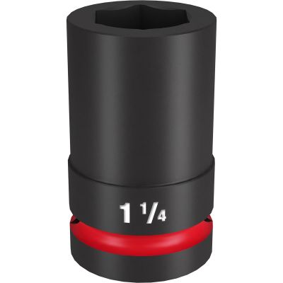 MLW49-66-6508 image(0) - Milwaukee Tool SHOCKWAVE Impact Duty  1"Drive 1-1/4" Deep 6 Point Socket