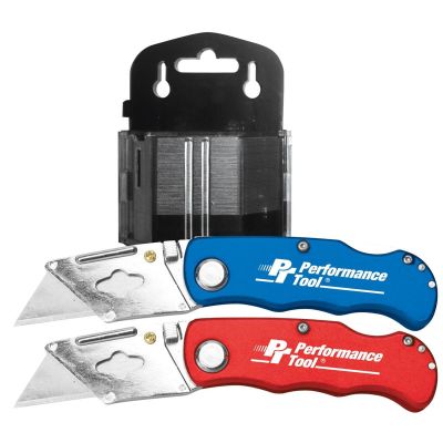 WLMW1720 image(0) - Wilmar Corp. / Performance Tool 52-Piece Folding LB Utility Knife