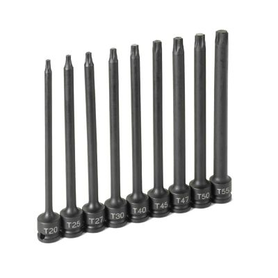 GRE1206T image(0) - Grey Pneumatic TORX SET 9PC 6" LONG