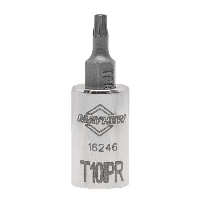 MAY16246 image(0) - Mayhew Mayhew T10IPR Tamper Torx Plus® Short Insert Socket Bit, 1/4-Inch Drive