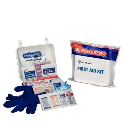 FAO7107 image(0) - First Aid Only Travel First Aid Kit 68 Piece Plastic Case