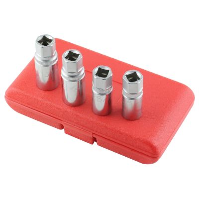 KTI23800 image(0) - K Tool International Stud Remover Set 4 pc 1/2 in. Dr SAE