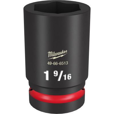 MLW49-66-6513 image(0) - Milwaukee Tool SHOCKWAVE Impact Duty  1"Drive 1-9/16" Deep 6 Point Socket