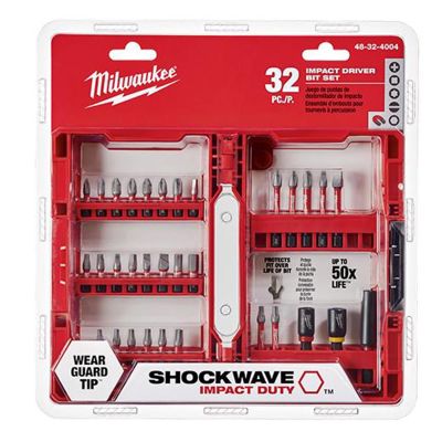 MLW48-32-4004 image(0) - Milwaukee Tool SHOCKWAVE Impact Duty Driver Bit Set - 32PC