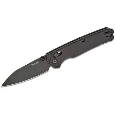 KER6105BLK image(0) - Kershaw Bel Air Manual Open DuraLock MagnaCut Reverse Tanto Blade EDC Folding Pocket Knife - Black