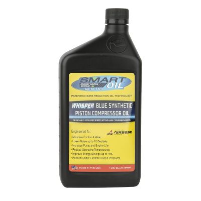 LEGOILPIS102Q image(0) - Legacy Manufacturing Smart Oil™ Whisper Blue Synthetic Air Compressor Oil, 1 Qt.