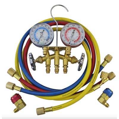 MSC66660 image(0) - Mastercool ALUM R134A MANIFOLD GAUGE SET W/COUPLERS