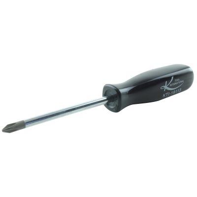 KTI19113 image(0) - K Tool International No. 1 x 3 in. Phillips Screwdriver Black Handle (E