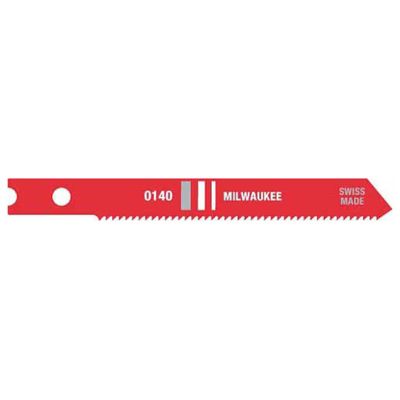 MLW48-42-0140 image(0) - Milwaukee Tool 2-3/4" METAL CUTTING JIG SAW BLADES, 24 TPI, HIGH SPEED STEEL, U-SHANK, (5-PK)