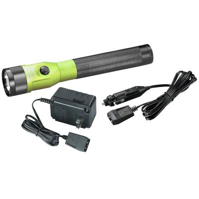 STL75638 image(0) - Streamlight Stinger DS LED Bright Rechargeable Flashlight with Dual Switches - Lime