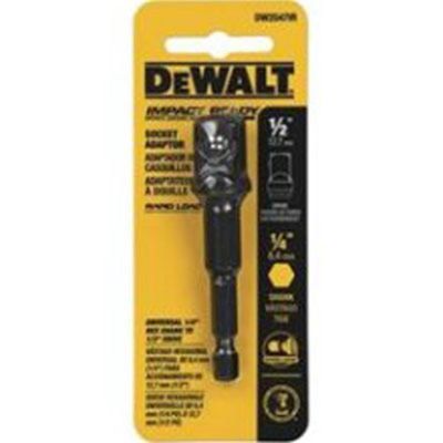 DWTDW2547IR image(0) - DeWalt 1/4 Hex - 1/2 Square Socket Adapter