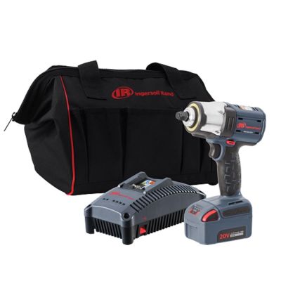 IRTW5153-K12 image(0) - Ingersoll Rand 20V Mid-torque 1/2" Cordless Impact Wrench Kit, 550 ft-lbs Nut-busting Torque, 1 Battery and Charger