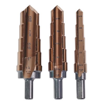 KNK3KK4SR image(0) - KnKut KnKut 3 Piece Hole Expansion Step Reamer Set