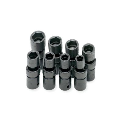 SKT34301 image(0) - S K Hand Tools SOCKET SET IMPACT FLEX 1/2IN. DR 8PC SAE STD 6 PT