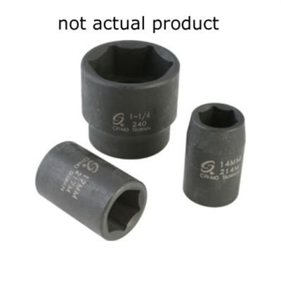 SUN211MZUD image(0) - Sunex 1/2" Dr. 11mm 12 Point Deep Universal Impact Socket