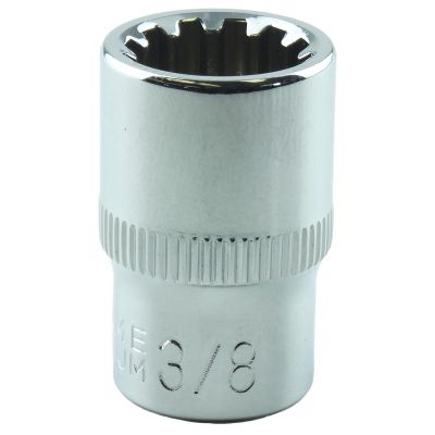 KTI20012 image(0) - K Tool International Spline Socket 3/8", 1/4" DR