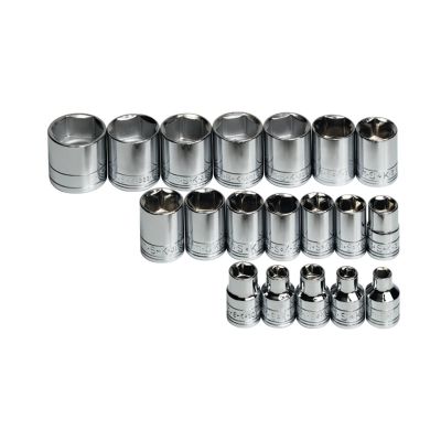 SKT3919 image(0) - S K Hand Tools SOCKET SET 3/8IN. DRIVE 19PC METRIC STD 6 POINT