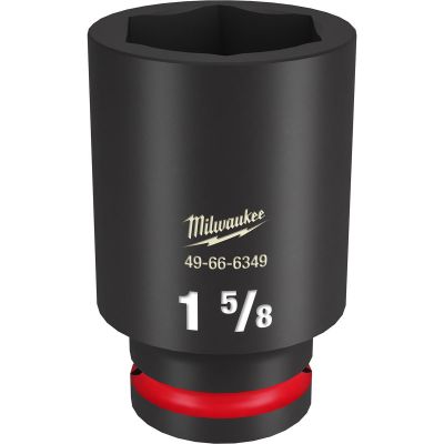 MLW49-66-6349 image(0) - Milwaukee Tool SHOCKWAVE Impact Duty  3/4"Drive 1-5/8" Deep 6 Point Socket