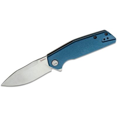 KER2036 image(0) - Kershaw Lucid Assisted Open Frame Lock Clip Point Blade EDC Folding Pocket Knife - Blue