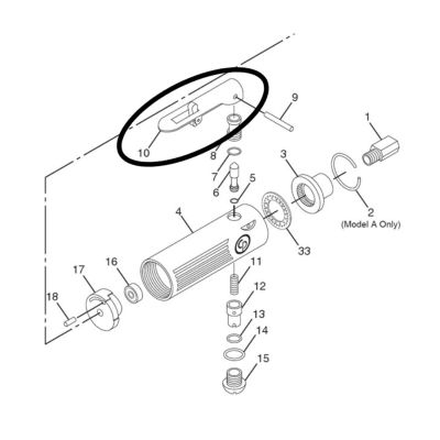 CPTCA144879 image(0) - Chicago Pneumatic Chicago Pneumatic Lever-Throttle (Replacement Part