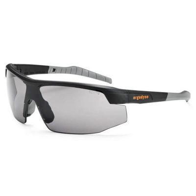 ERG59030 image(0) - Ergodyne SKOLL Smoke Lens Matte Black Safety Glasses