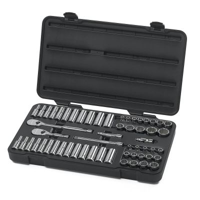 KDT80551 image(0) - GearWrench 57PC 3/8" DR 12PT SOCKET SET