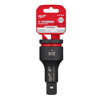 MLW49-66-6709 image(0) - Milwaukee Tool SHOCKWAVE Impact Duty  3/4" Drive 4" Extension