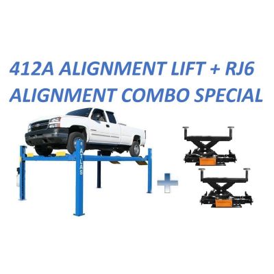 ATEATTD-412A-COMBO-FPD image(0) - Atlas Equipment 412A Alignment Lift + RJ6 Rolling Jacks Combo