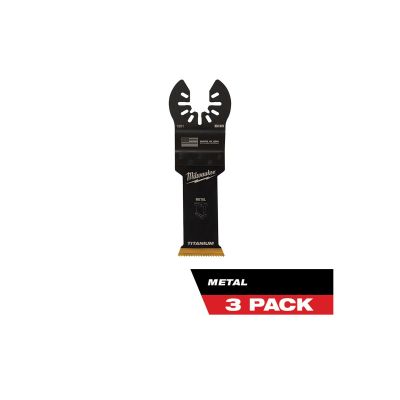 MLW49-25-1253 image(0) - Milwaukee Tool OPEN-LOK 1-1/8" TITANIUM CHARGED Bi-Metal Thin Metal Multi-Tool Blades 3PK