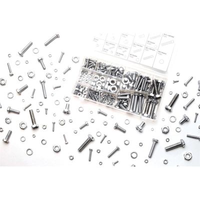 WLMW5334 image(0) - Wilmar Corp. / Performance Tool 240 PC ZINC NUT & BOLT HARDWARE KIT