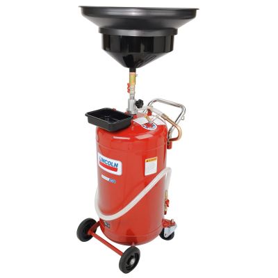 LIN3635 image(0) - Lincoln Lubrication Pressurized, Self-evacuating, Used Fluid Drain, 25 Gallon, Red