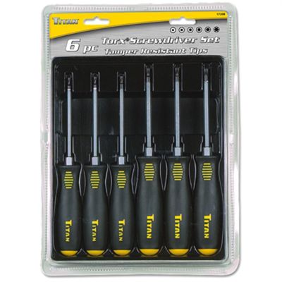 TIT17210 image(0) - TITAN 6-PC STAR DRIVER SET