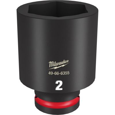 MLW49-66-6355 image(0) - Milwaukee Tool SHOCKWAVE Impact Duty  3/4"Drive 2" Deep 6 Point Socket