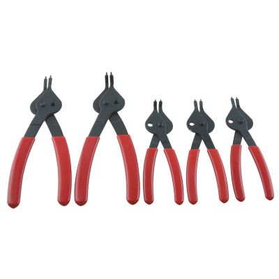 KTI55001 image(0) - K Tool International Pliers Set Snap Ring Reversible 5 pc