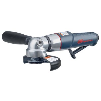 IRT3445MAX image(0) - Ingersoll Rand Air Angle Grinder/Cut-off Tool, 4.5 Inch Wheel, 12,000 RPM, 0.88 HP, 5/8 Inch-11 Thread, Rear Exhaust