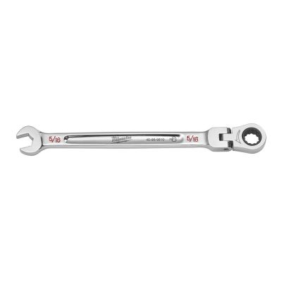 MLW45-96-9810 image(0) - Milwaukee Tool 5/16" Flex Head Ratcheting Combination Wrench