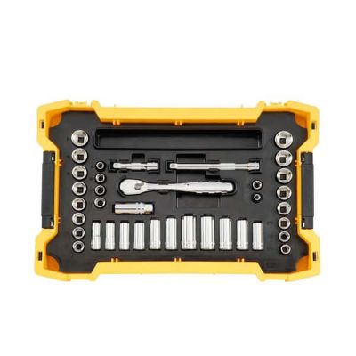 DWTDWMT45402 image(0) - DeWalt 1/4 inch and 3/8 inch Drive Mechanics Tool Set with Toughsystem Trays (131-Piece)