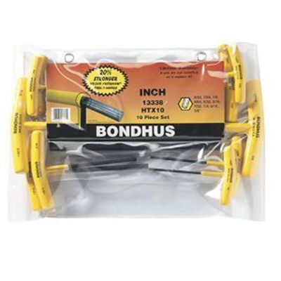 BND13338 image(0) - Bondhus Corp. 10pc Set Graduated T-Hnd