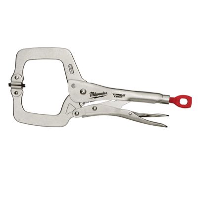 MLW48-22-3521 image(0) - Milwaukee Tool 11" Locking C-Clamp Swivel Jaws