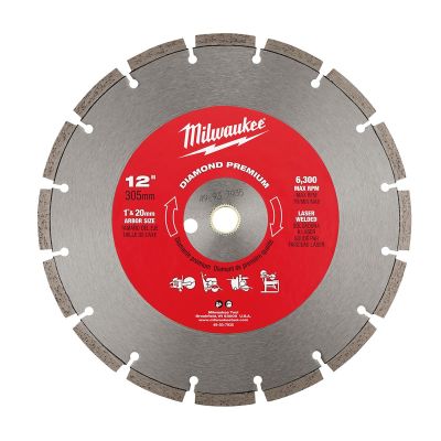 MLW49-93-7935 image(0) - Milwaukee Tool 12" Diamond Premium Segmented