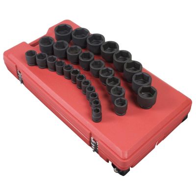 SUN4696 image(0) - Sunex 3/4" Drive 29 Piece SAE Impact Socket Set